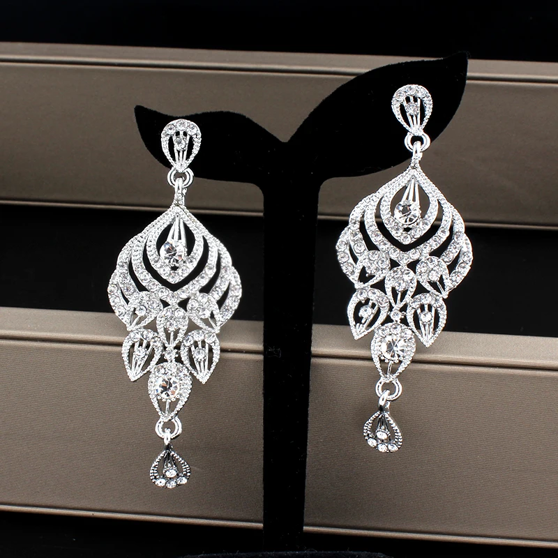 Married earrings fashion women's jewelry gold and silver color classic long drop-shaped fringe | Украшения и аксессуары