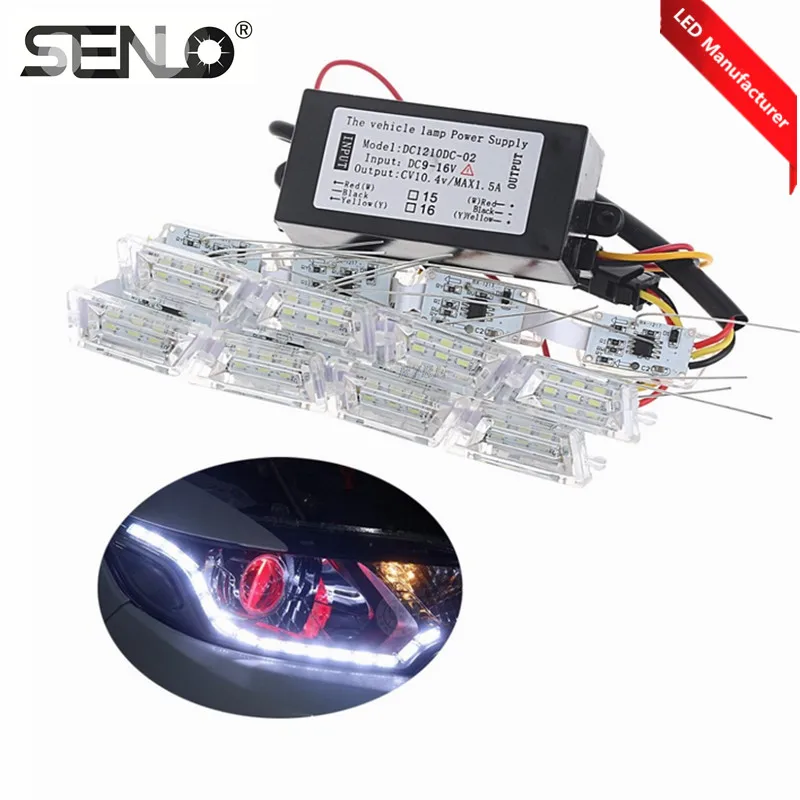 Новинка автомобильные светодиодсветодиодный дневные ходовые огни белого и
