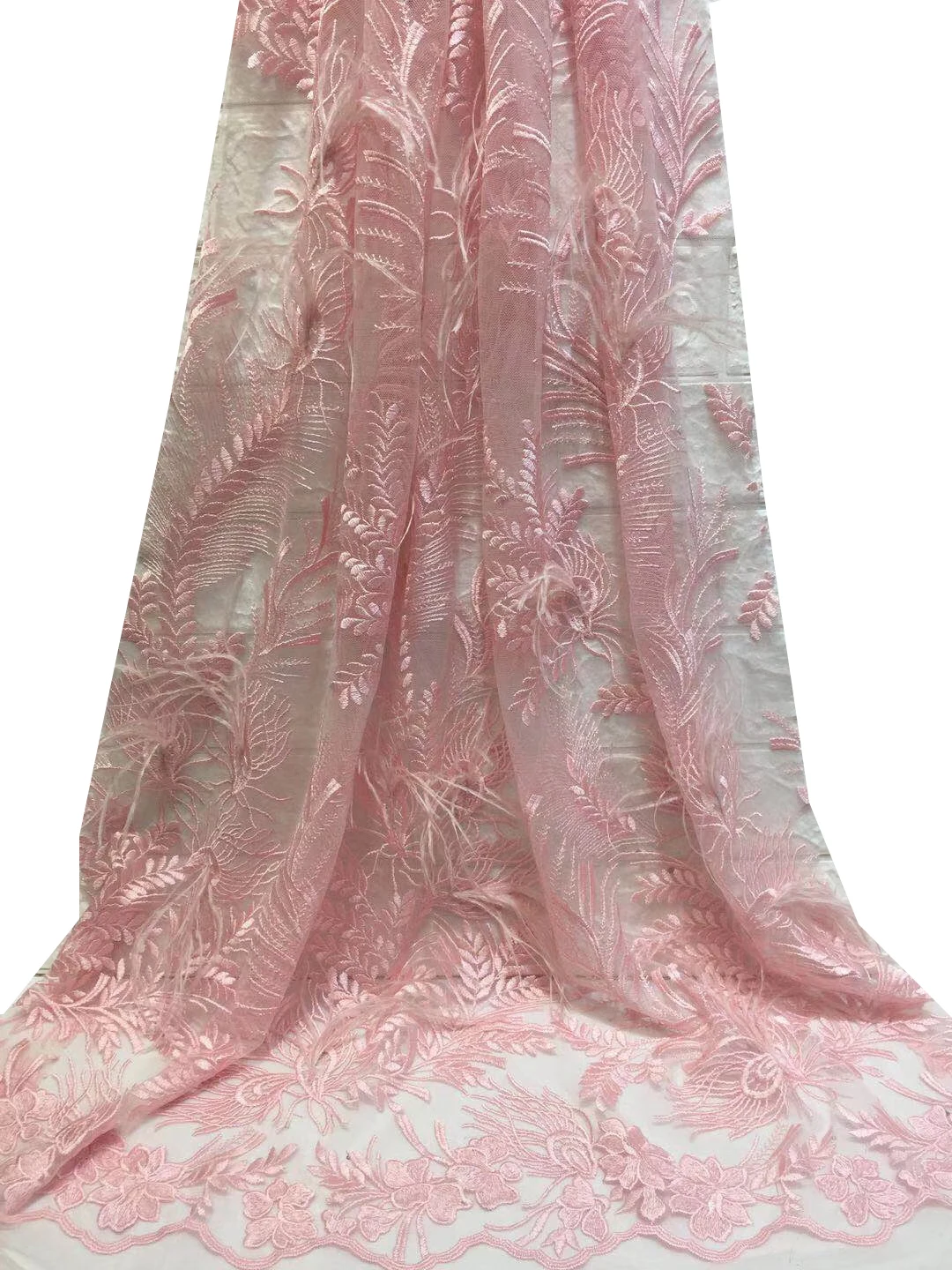 Красивая Цветочная африканская гипюровая белая кружевная ткань и синяя