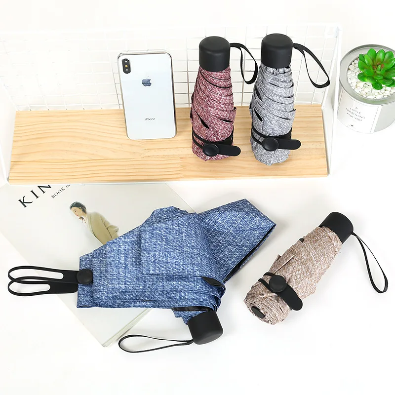 Креативный мини Карманный Зонт складной неавтоматический 4 цвета 8 костей