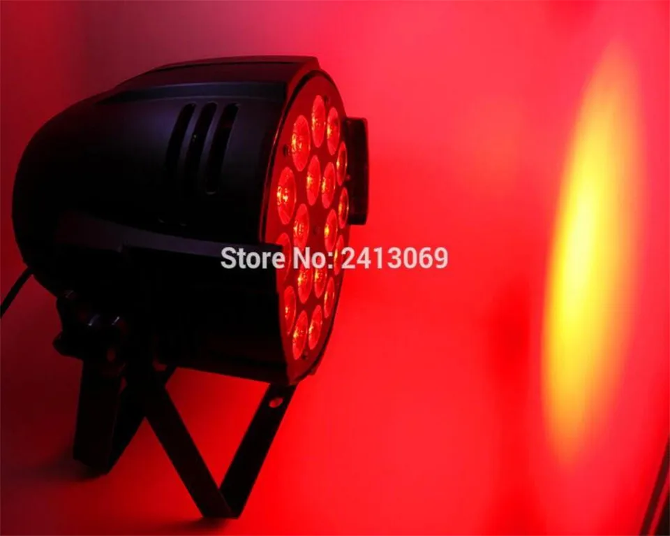 6 unids 18x12 W LED Par Luces con кейс для полетов 1 Llevo la Luz de RGBW 4in1 DMX 8 Canales Led плоский Lujo luces | Лампы
