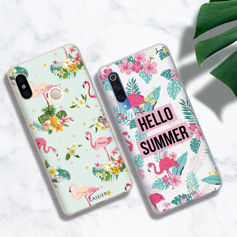 Чехол для телефона CASEIER Cute Flamingo Xiaomi Mi8 Mi6 A2 6X A1 5X Pocophone F1 чехол Redmi 5 6A Note 6 Pro Funda |
