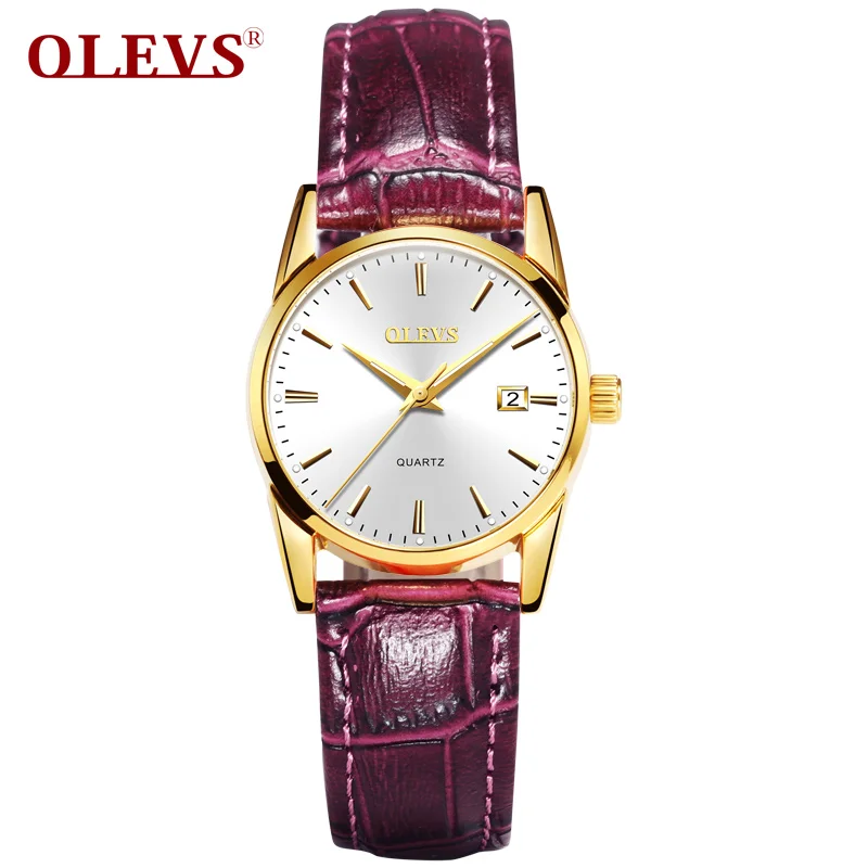 Women watch 3 OLEVS мужские часы Топ бренд класса люкс кварцевые наручные часы reloj hombre модные повседневные деловые кожаные мужские часы Relogio Masculino - Цвет: Women watch 3