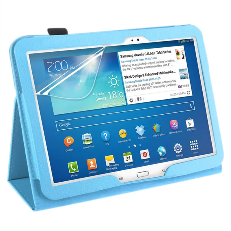 Умный чехол из искусственной кожи для Samsung Galaxy Tab 3 10 1 дюймов P5200 P5220 P5210 планшет