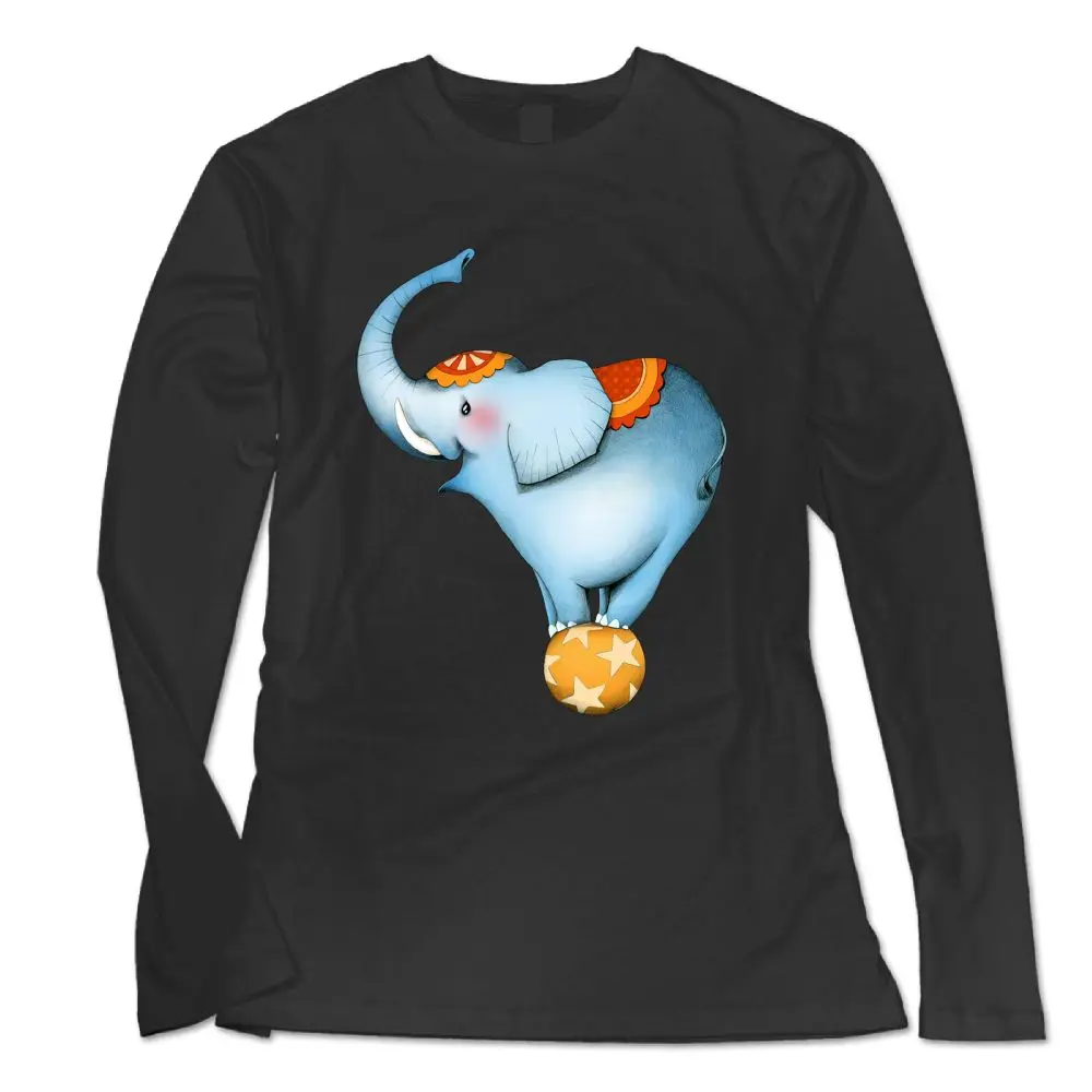 SAMCUSTOM Новая модная футболка с длинным рукавом для женщин милый мультфильм зонтик
