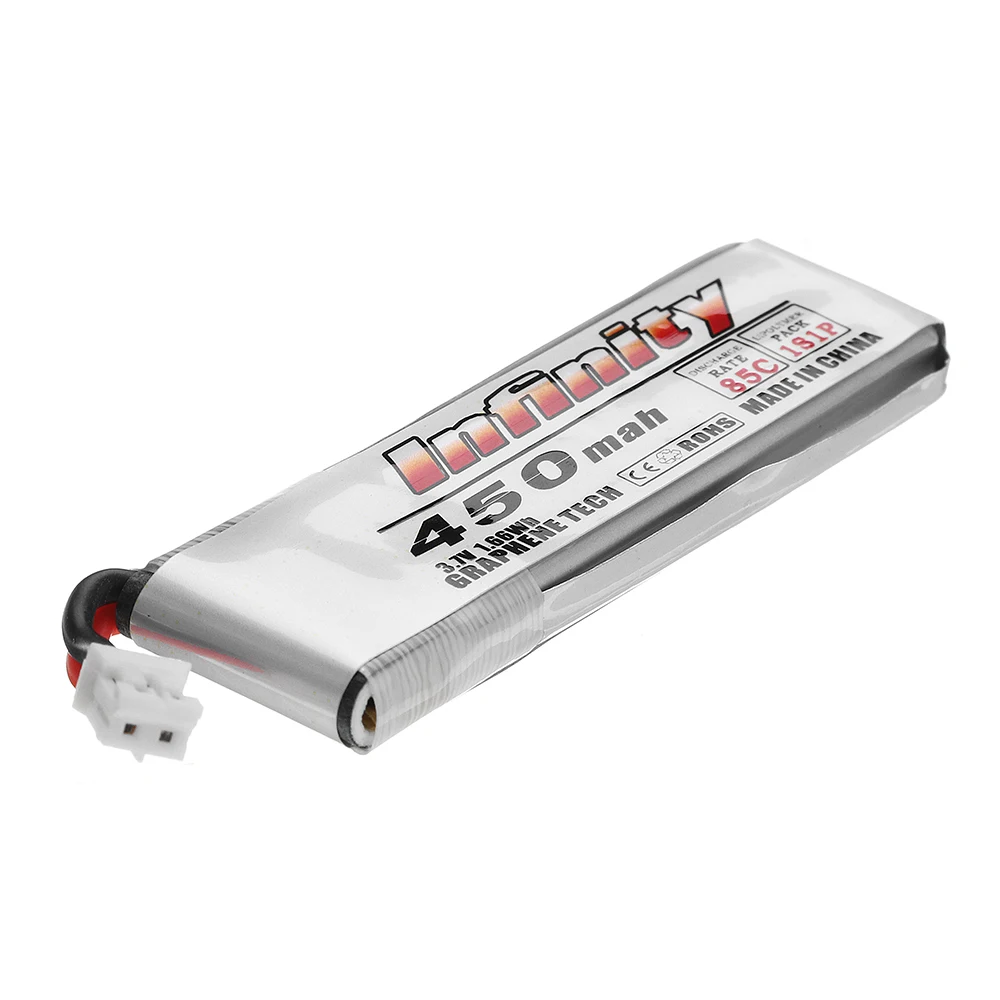 5 шт. AHTECH Infinity 3 7 V 450mAh 85C 1S LiPo батарея для RC Multirotor Fpv Racing Drone Tiny Whoop Quadcopter запасная