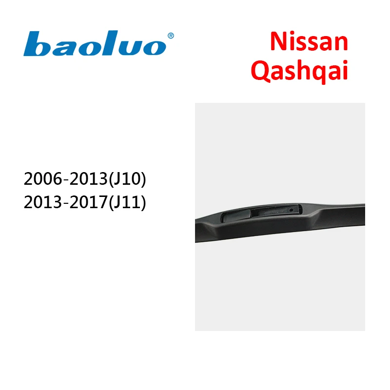 Baoluoбыл стеклоочистителей для Nissan Qashqai J10 J11 2006 2007 2008 2009 2010 2011 2012 2013 2014 2015 2016 2017