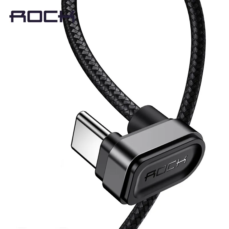 Игровой кабель ROCK USB Type C для Samsung Galaxy S10 S8 S9 Plus 1 м 2 u-образный зарядки передачи