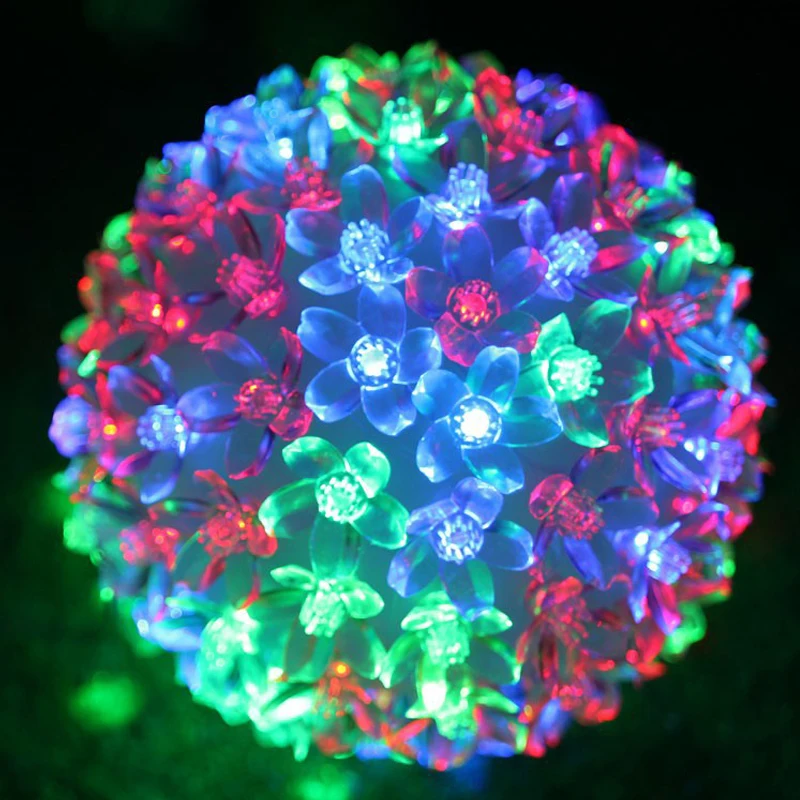 LMID праздничное освещение 10 см 50 светодио дный LED s светодиодная гирлянда