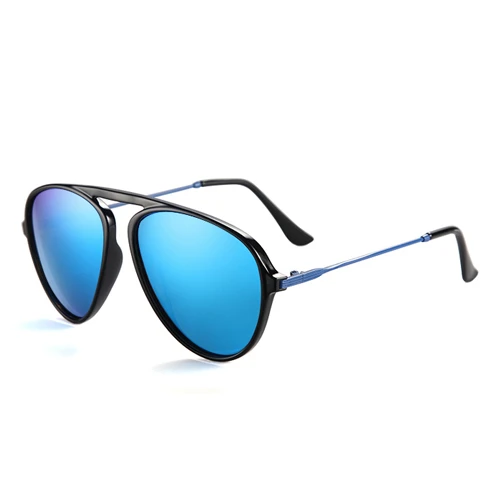 C4 Black Blue POLARKING Бренд Стильный Pilot Дизайнер Поляризованные Мужские Солнцезащитные Очки Gafas De Sol Мужские Солнечные Очки для Вождения Рыбалка Путешествия Очки - Цвет линз: C4 Black Blue