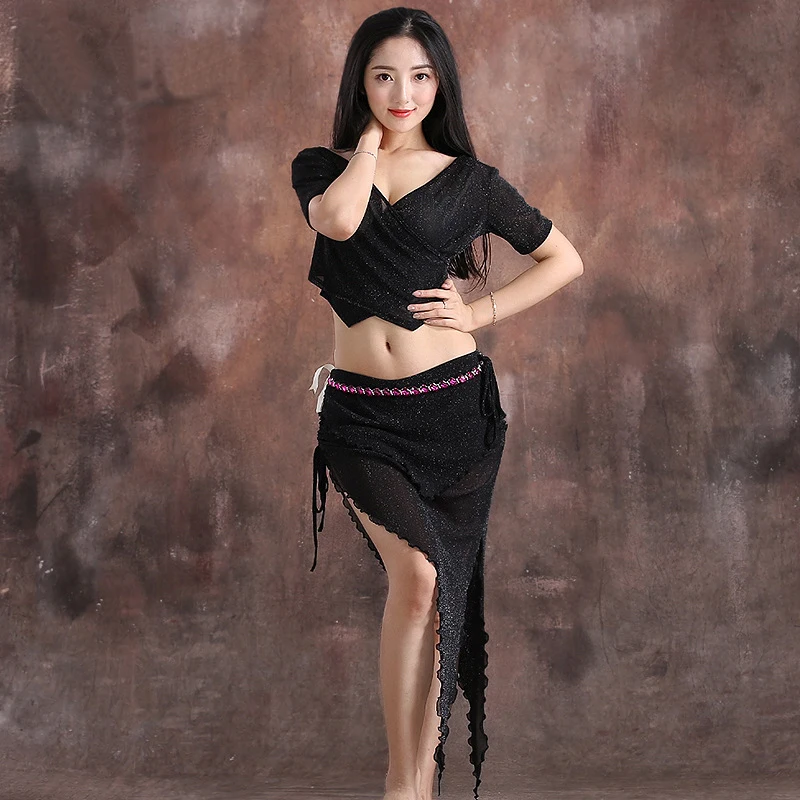 Горячие взрослые женские костюмы для танца живота мягкие блестящие 2 фото топ и
