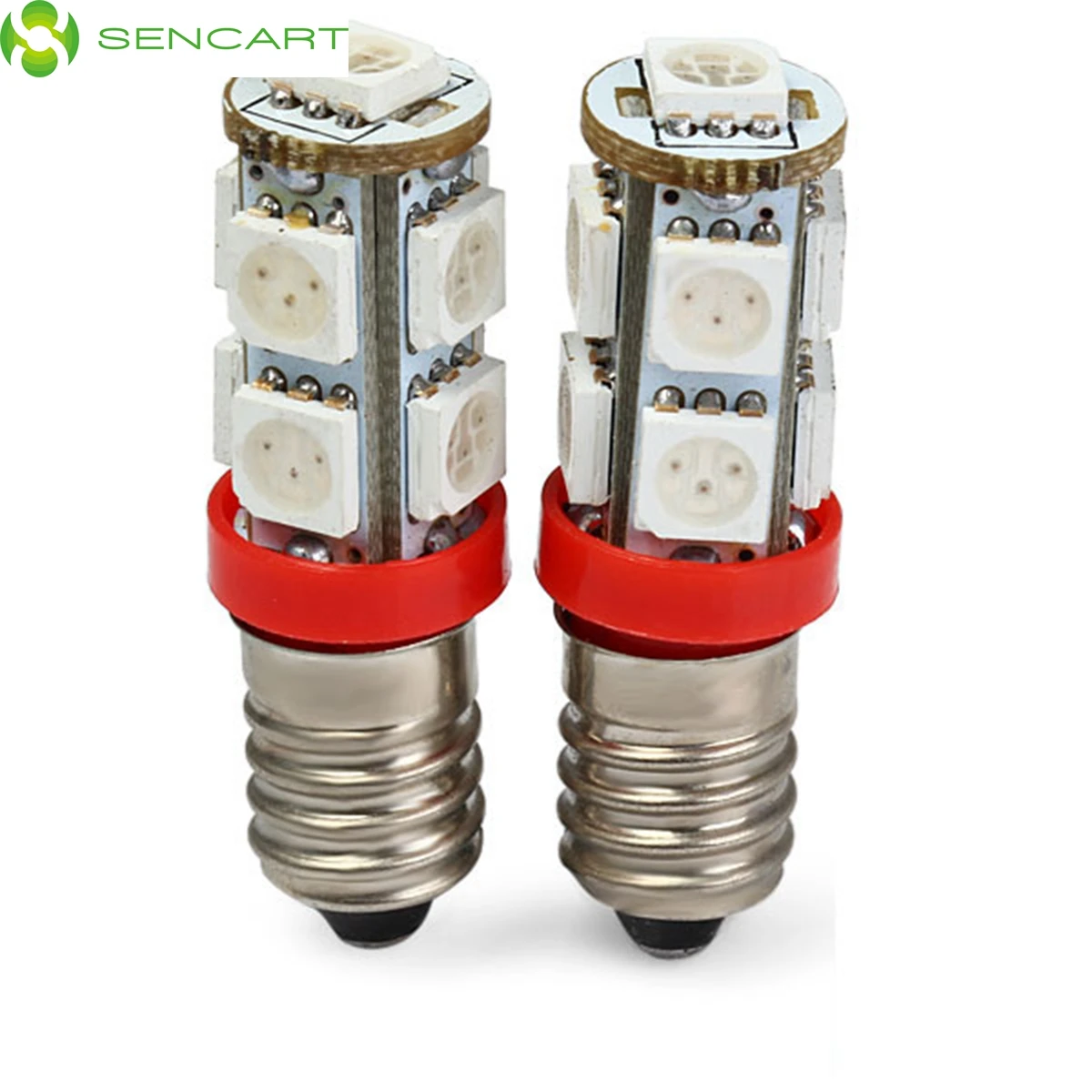 Sencart e10 2psc 12 В 9led 5050smd лампы теплый белый 3000 3500 К birne лампе schraub sockel fahrzeug dc12v|fahrzeuge| |
