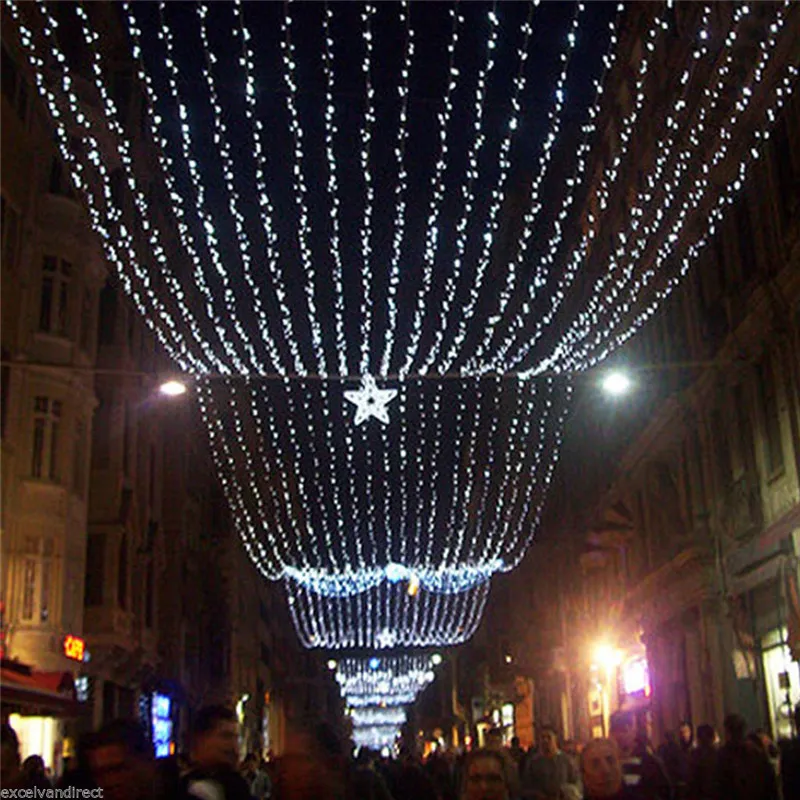 

Outdoor Lighting 30M 300led 50M 400LED AC220V EU Fairy String Lights 8 Modes for Wedding Christmas Party Holiday Decoration