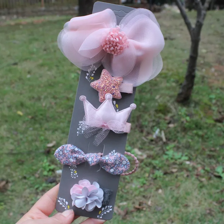 5 шт. детские заколки для волос с бантом|Аксессуары волос| |