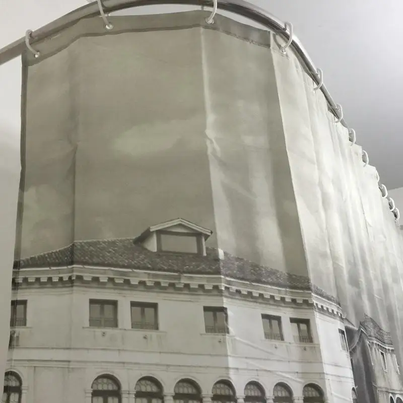 Венеция узорная занавеска для душа стильная семейная ванная кольцо легко