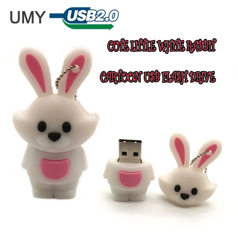 Usb флеш-накопитель с мультяшным Кроликом 64 ГБ 32 16 8 4 Гб | Компьютеры и офис