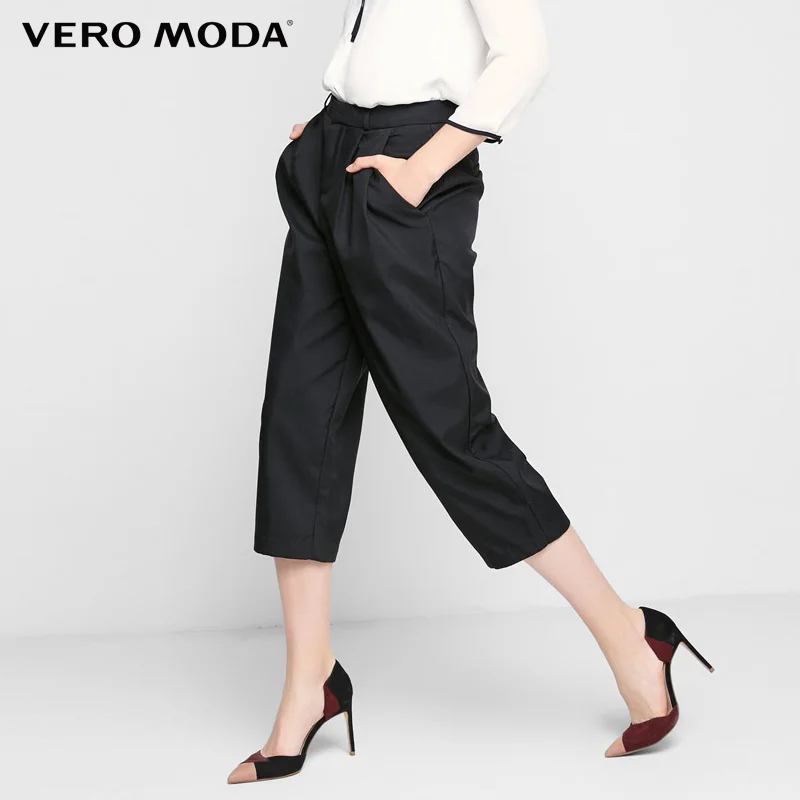 VEROMODA Марка 2018 Новинка женские штаны полиэстер 100% плиссированный дизайн в талии