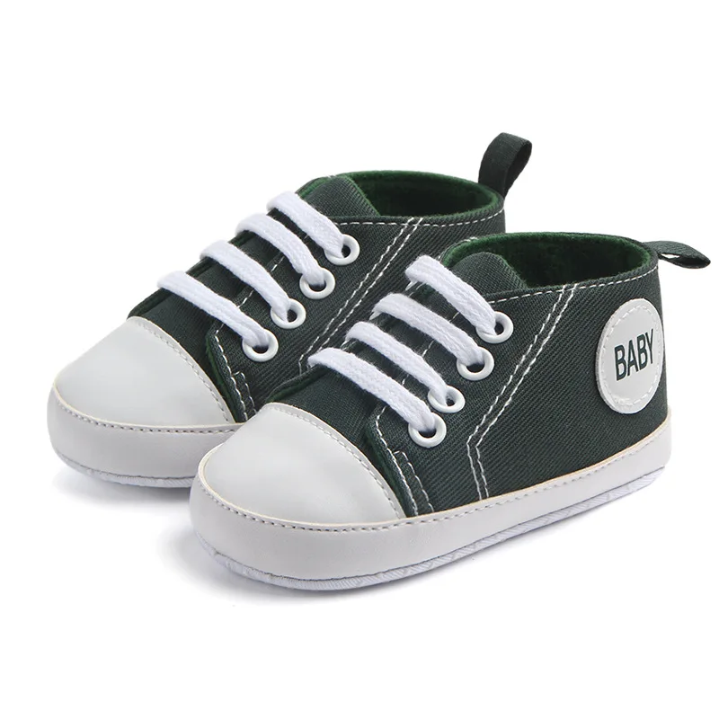 Обувь для новорожденных мальчиков и девочек кроссовки на шнуровке начинающих