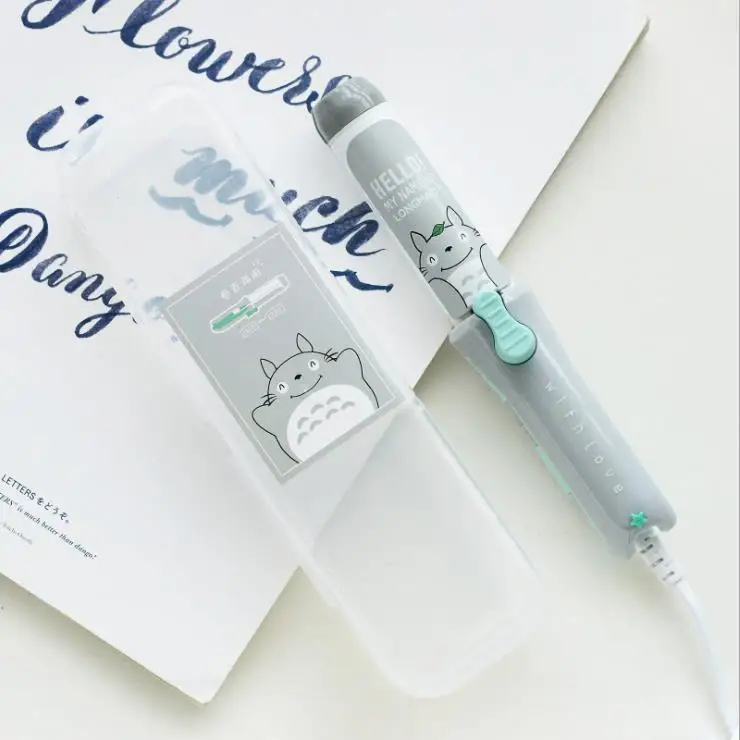 gray cat Новое поступление, мини-щипцы для завивки волос, портативные щипцы для завивки волос, маленькие дорожные бигуди, милые щипцы для завивки волос, Мультяшные Инструменты для укладки волос - Цвет: gray cat