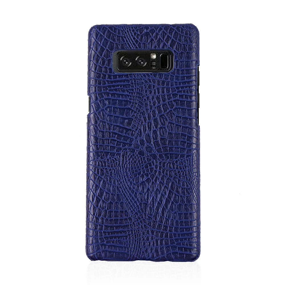 Кожаный чехол для Samsung Примечание 8 жесткий защитный В виде ракушки задняя крышка