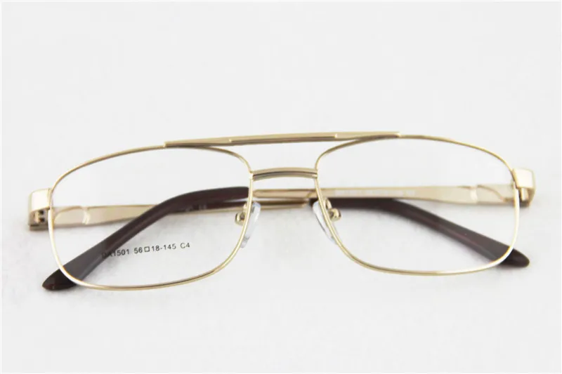 Очки для чтения с металлической оправой мужчин и женщин прозрачные линзы