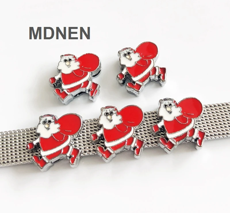 DIY accessory Alloy 8mm Santa ClausSlide Charm Bead 8MM Dog Cat Collar Wristband | Украшения и аксессуары
