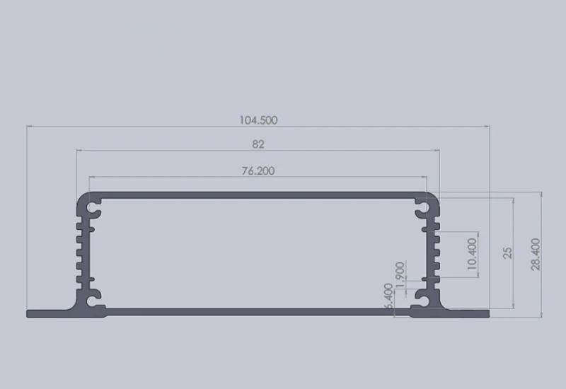 

10 pcs/lot free shipping pcb box wall mount enclosure extruded aluminum enclosure 28(H)x104(W)x95(L) mm enclosure aluminium