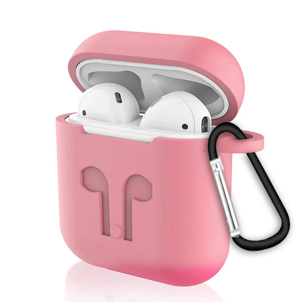360 Защитная крышка для Apple аксессуары для airpods Чехол Air стручки защита для наушников на i9s i10 i11 i13 i19 наушники-вкладыши TWS с подвесной чехол для троса - Цвет: Only Pink Case
