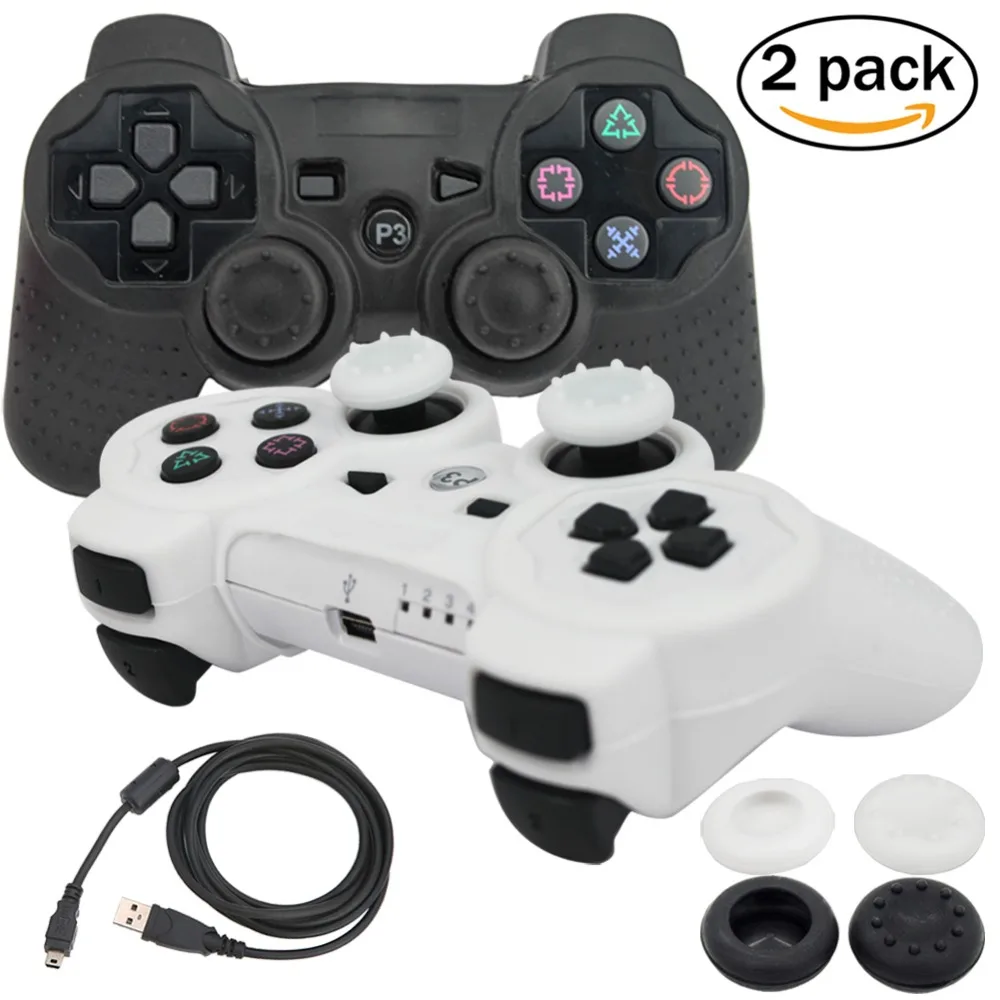 SIXAXIS blueloong 2 шт. красный и синий цвет беспроводной Bluetooth Джойстик Геймпад для dualshock 3