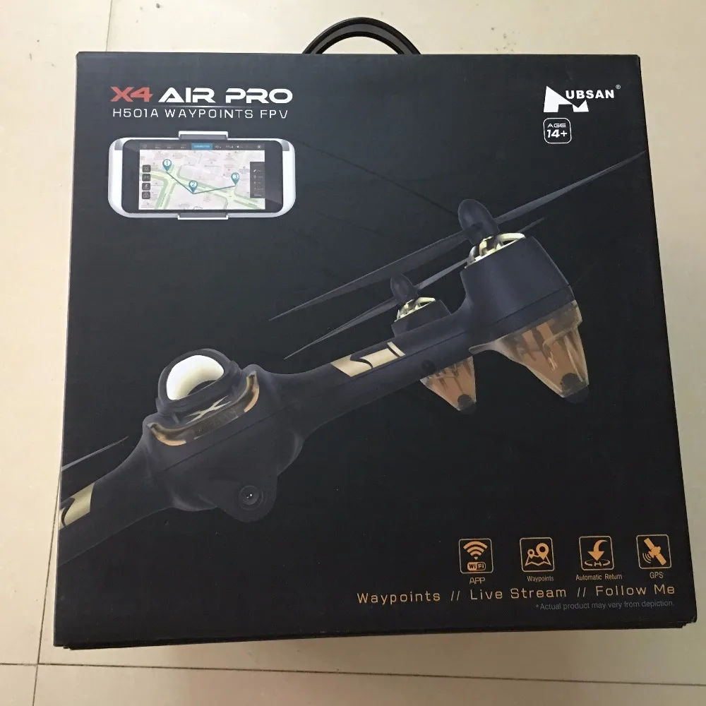(В наличии) Hubsan X4 AIR H501A с реле HT500 WIFI FPV Бесщеточный Радиоуправляемый квадрокоптер