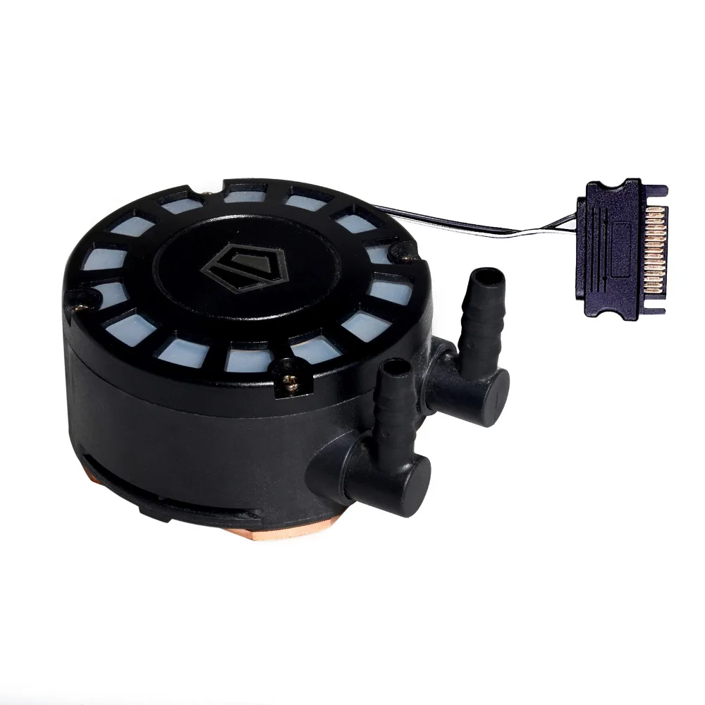 ID COOLING Water Block Set с уникальным синим светодиодным освещением Comet tail насосом