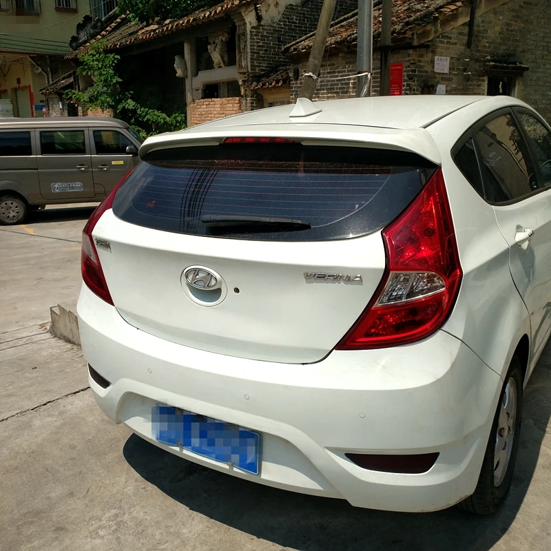Для Hyundai Verna 2011 2015 высокое качество ABS Материал хэтчбек спойлер праймер или любой