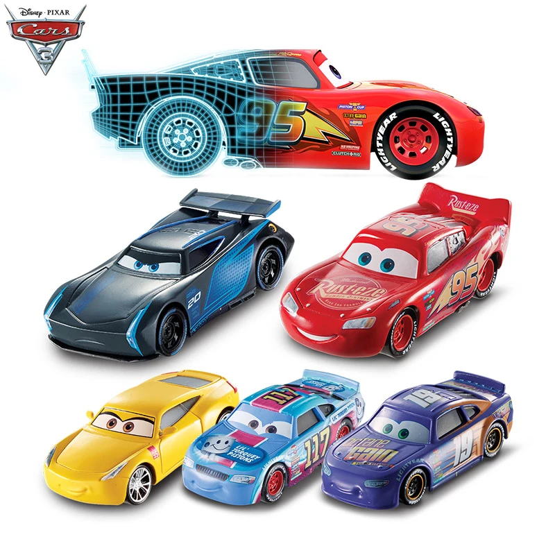 Disney &quotтачки 3 все серии Металлический Игрушечный Автомобиль Lightning McQueen черный Storm