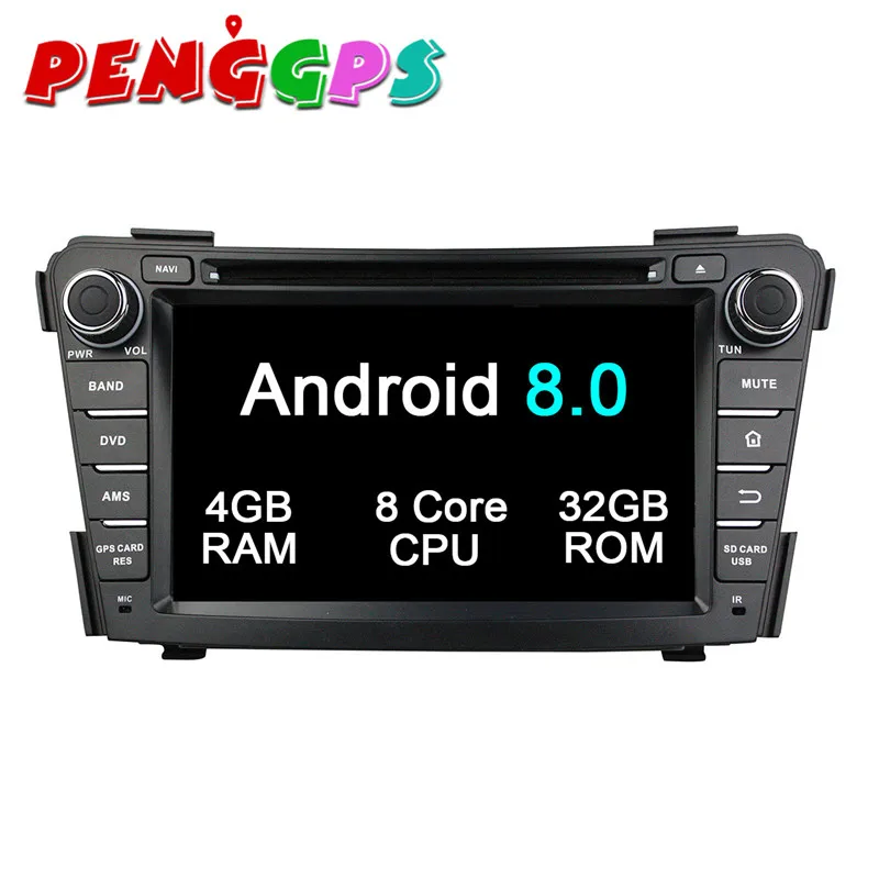 Android 8 0 7 1 автомобильный DVD плеер GPS навигация головное устройство для Hyundai I40 2011 2016
