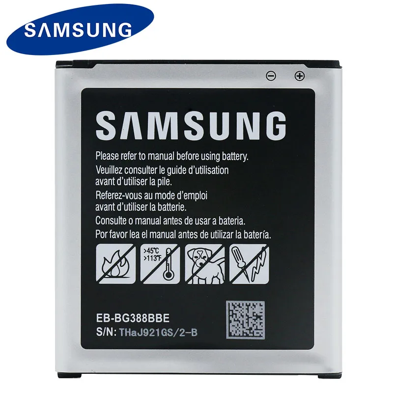 Samsung 100% Новый оригинальный Батарея Замена для Galaxy Xcover 3 g388 g388f G389F N5332200mAh EB BG388BBE с