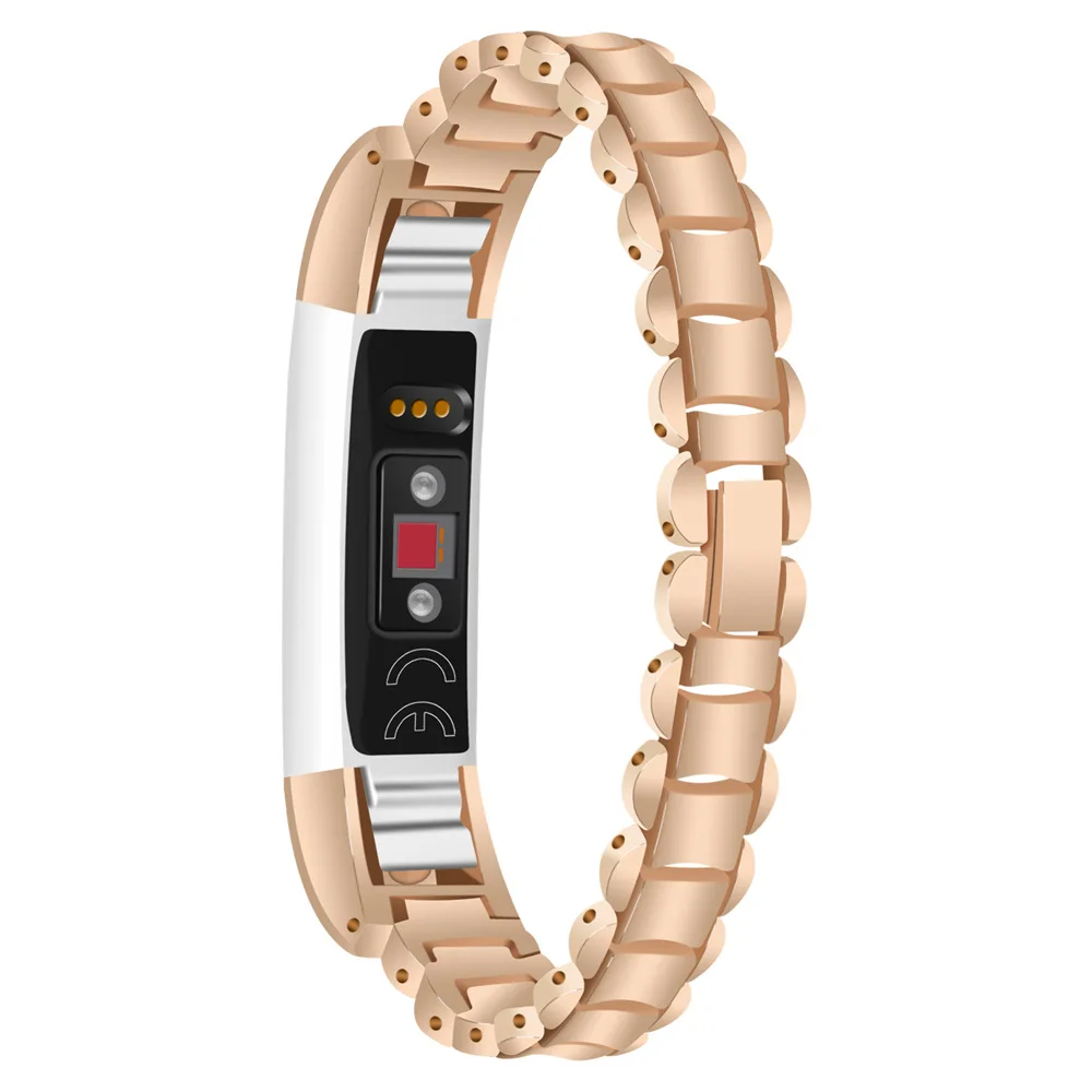 Watch Wrist Band Luxury Genuine Stainless Steel Strap For Fitbit Alta/Alta HR Tracker Accessories Metal link btacelet watchstrap | Наручные
