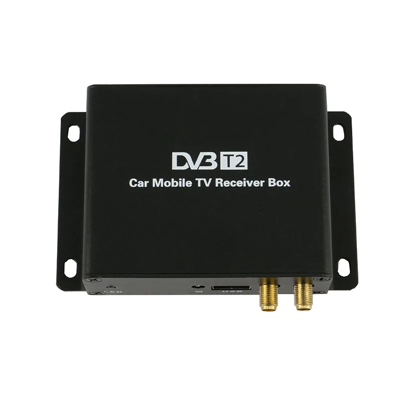 Автомобильный DVB-T2(2 антенны) цифровой ТВ приемник коробка для России Италия аналоговый тюнер высокая скорость 120 км/ч приемник сигнала для автомобильного монитора