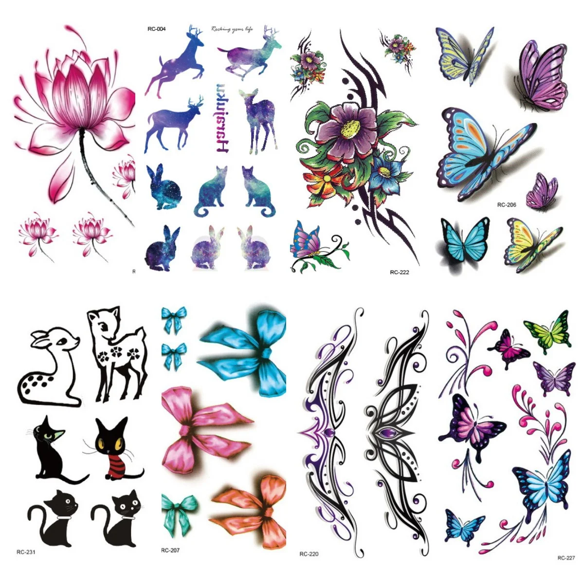 10 шт. временные тату наклейки с изображением сексуальных губ|Временные тату| |