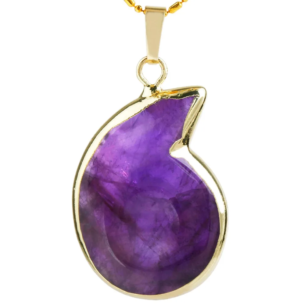 SUNYIK фиолетовый кристалл кварца спираль вихревой камень исцеления Рейки Подвески