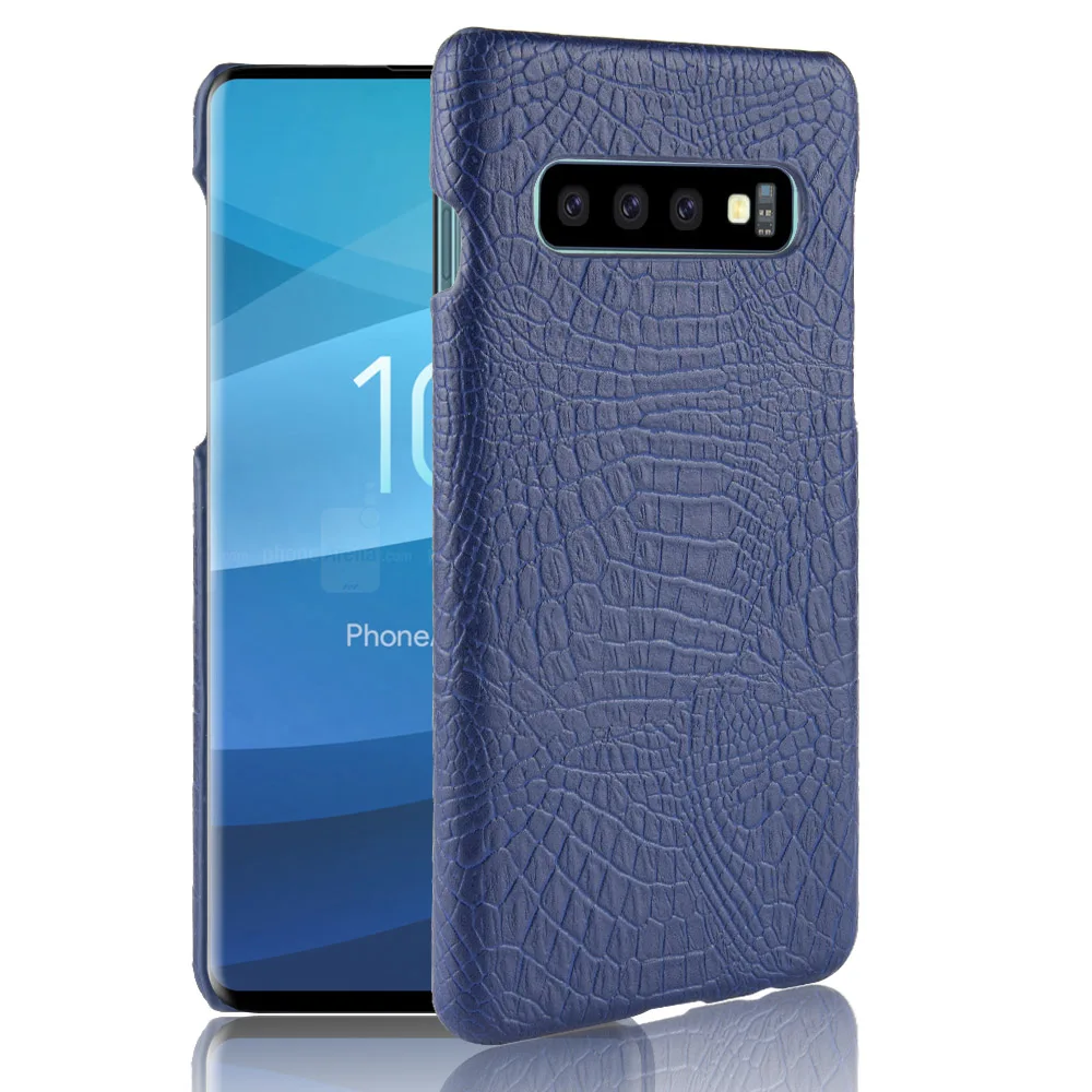 Чехлы для телефонов Samsung Galaxy S 6 7 8 9 10 edge plus с текстурой крокодила задняя крышка из