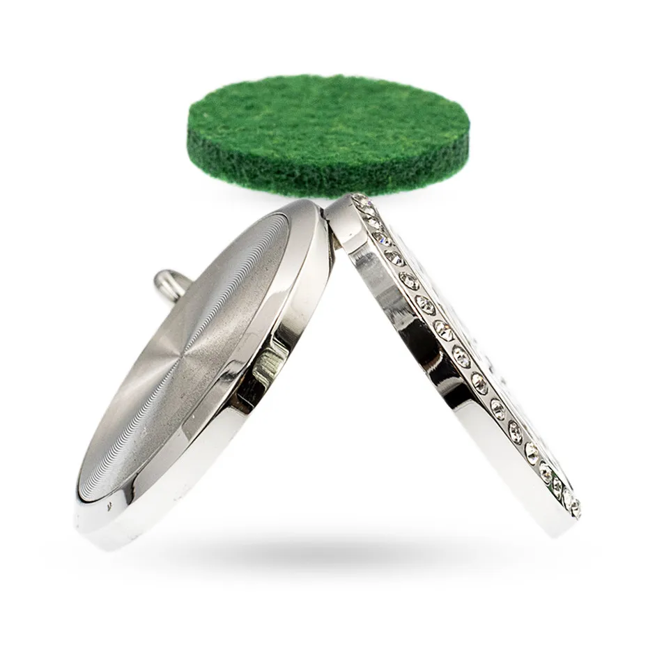 Медальон с рассеивателем клевера украшение из нержавеющей стали магнитный кулон