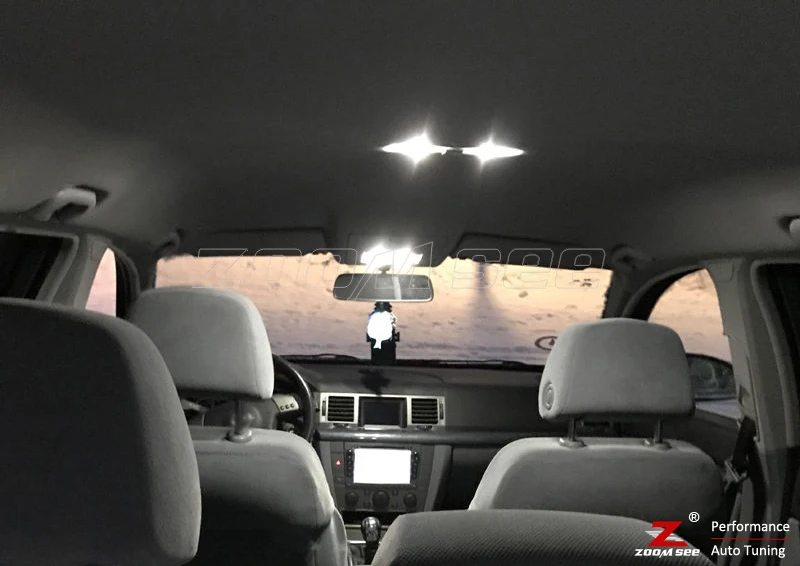ZOOMSEEZ 14 шт. лампа номерного знака+ Подсветка косметического зеркала для Opel Mokka для Vauxhall светодиодные лампы внутреннего освещения полный комплект(2012