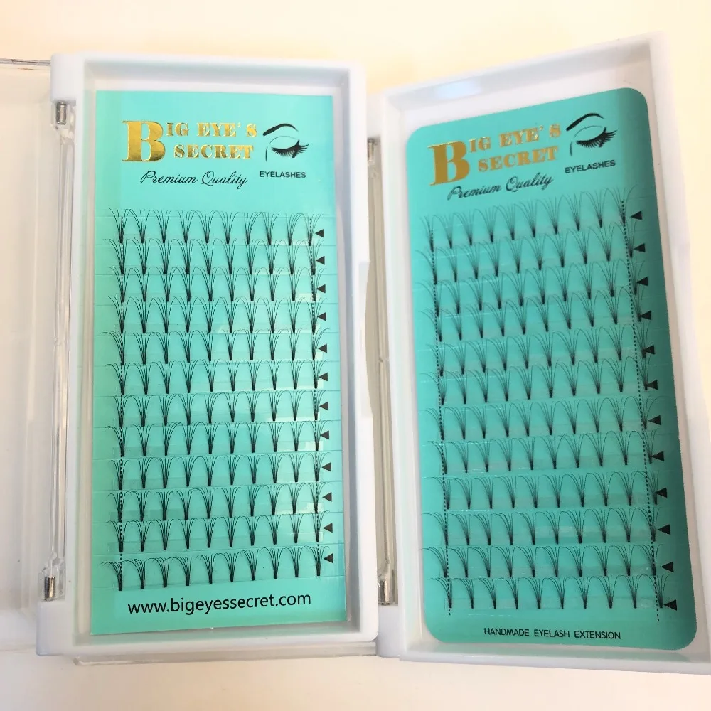 

best selling short stem volume lashes 5D professional 12rows 0.07 0.10 big eyes secret luxury makeup wholesale free shipping