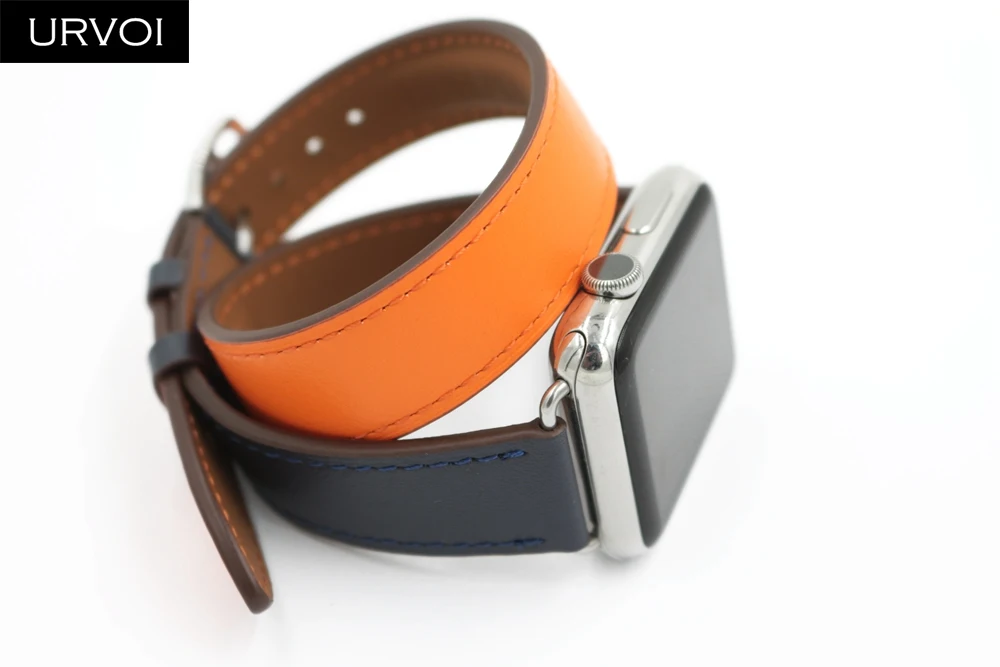 Ремешок URVOI 2018 для Apple Watch band series 4 3 2 1 роскошный браслет из натуральной кожи с