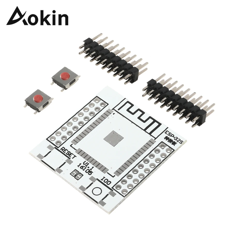 Адаптер ESP32 ESP32S Базовая плата IO модуль преобразователя Pinboard с 4 рядами штифтов для