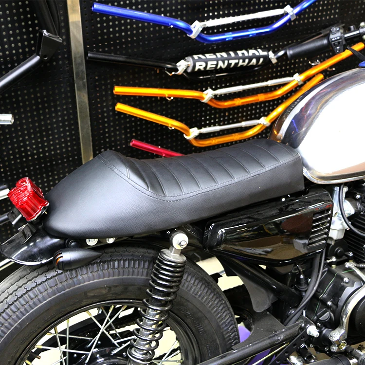 Мотоциклетное винтажное сиденье Hump Cafe Racer для Kawasaki KZ700 W650 YAMAHA SR125 SR250 Honda CB350 CB400 CB500