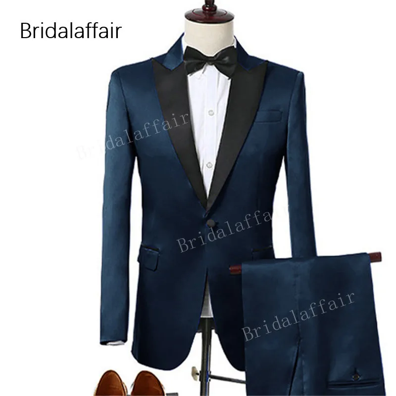 

KUSON итальянский мужской темно-синий костюм свадебные смокинги жениха смокинги мужские свадебные костюмы для шафера на выпускной мужской костюм на выпускной 2 предмета (пиджак + брюки)