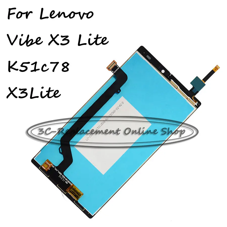 ЖК дисплей + TP Для Lenovo K4 Note A7010a48 A7010 Vibe X3 Lite K51c78 X3Lite сенсорный экран дигитайзер
