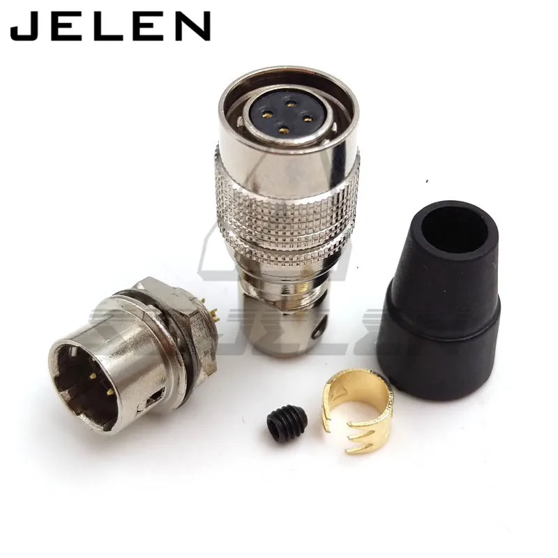 Штепсельная Вилка Hirose 4 контактная штепсельная вилка (гнездо) и гнездо (штекер)