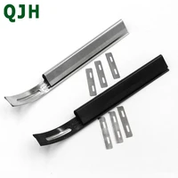 blacksilver sharp leather skiving knife tools home diy handmade carving leather craft safety cutting thin knife 3 blades